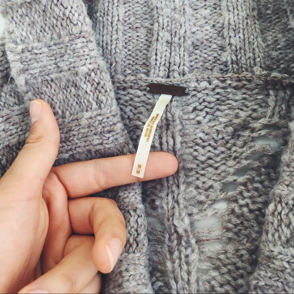 Oatmeal free people sweater - Picture 3 of 6